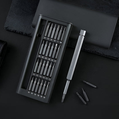 24 In 1 Screw Driver Tiny Magnetic Tools Kit For Repairing Long Handle Screwdriver