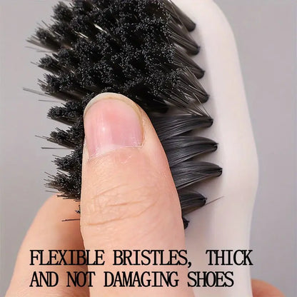 "Multifunctional Shoe & Cleaning Brush with Built-in Liquid Dispenser – Long Handle, Soft Bristles for Kitchen & Bathroom