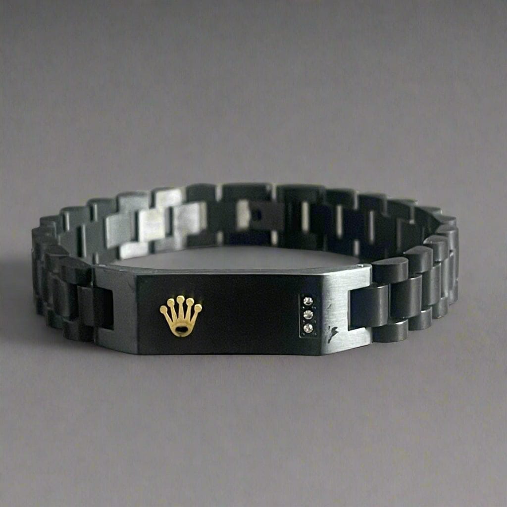Rolex-Style Stainless Steel Men's Bracelet