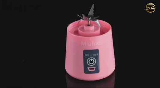 Mini Portable Usb Rechargeable Juicer Blender Mixer 6 Blades 380ml -Electric Blender Single Serve Mini Food Grade Water Bottle Portable Juicer Cup Smoothie Maker and Multipurpose Uses