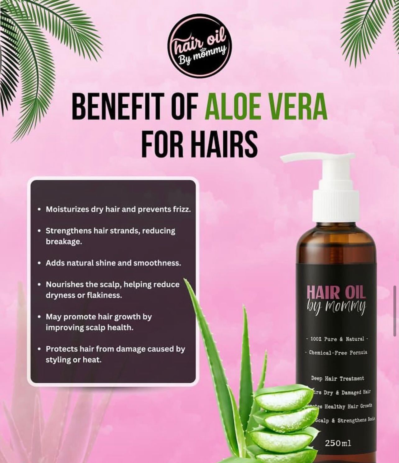 Hair Oil By Mommy-Hair Strengthening Oil – Faster Growth, Less Hair Fall”